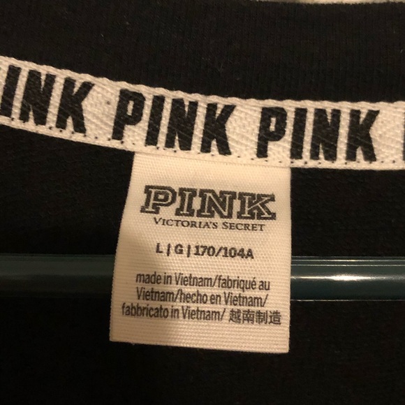 PINK Victoria Secret Black Sweatshirt - Picture 3 of 8